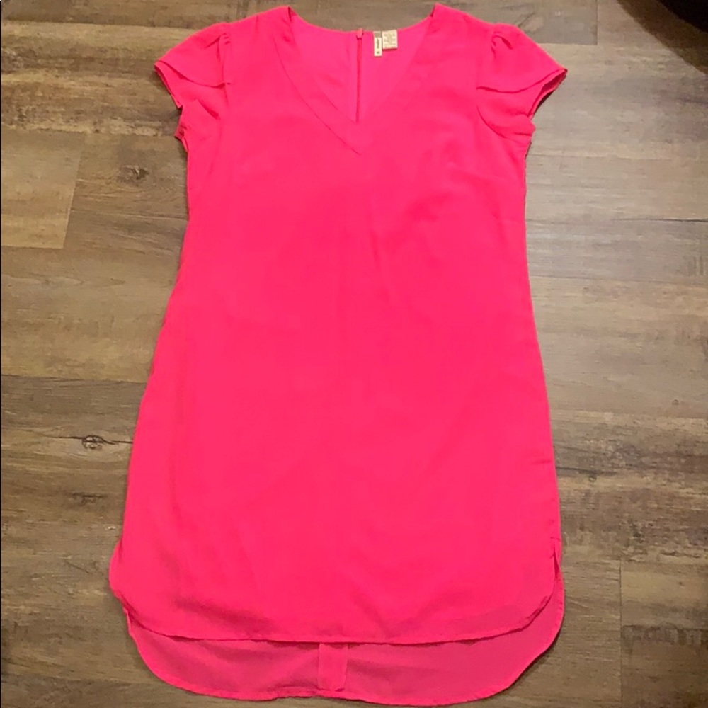 Japna Pink Cap-sleeved Dress Size Medium